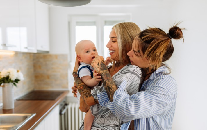 adopted baby with same sex parents